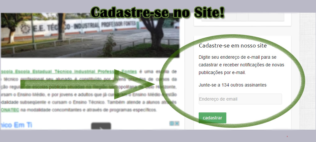 Cadastre-se em nosso Site! Cadastre-se em nosso Site!